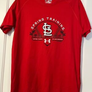 Under Armour Red Spring Training Tee YXL